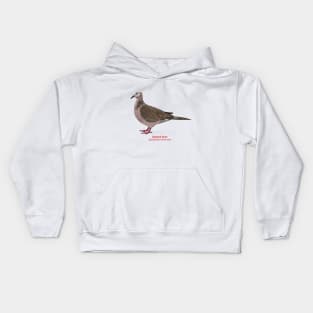 Spotted Dove | Spilopelia chinensis Kids Hoodie